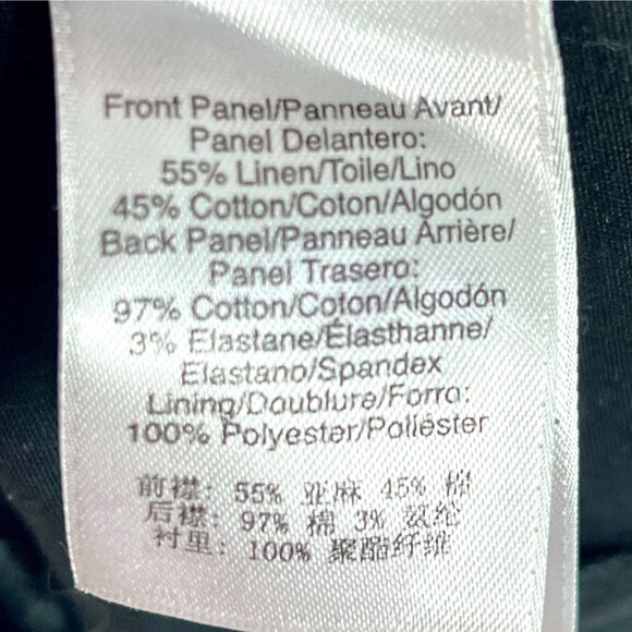 DKNYC Embroidered Geometric Print Dress Size 4 Black White Linen Blend Sheath - Picture 9 of 10